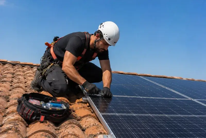 Maintenance et monitoring de panneaux solaires à Savasse